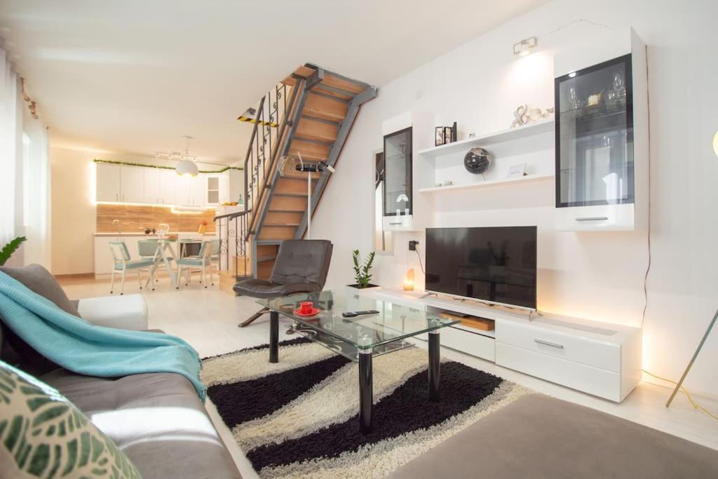 Central Duplex Apartment Novi Sad Bagian luar foto